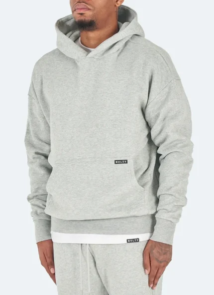 Nvlty Heavyweight Essential Hoodie Grey (3)