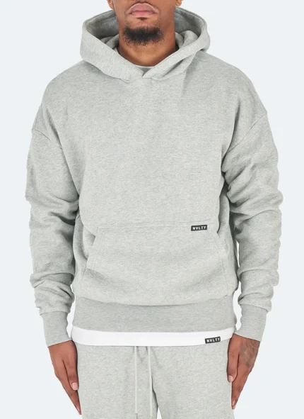 Nvlty Heavyweight Essential Hoodie Grey (4)