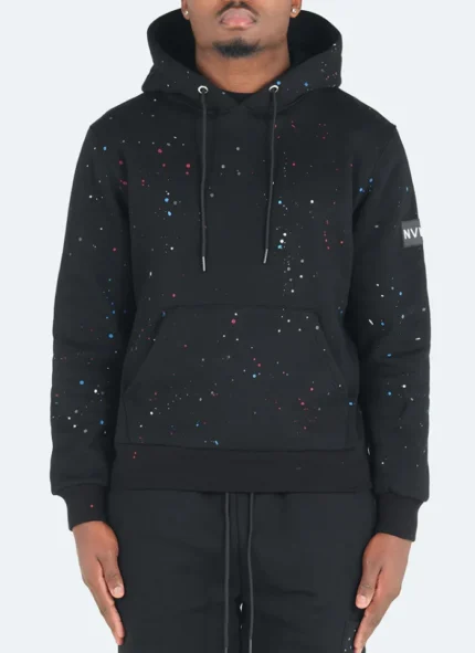 Nvlty Paint Hoodie Black (9)