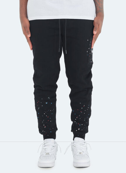 Nvlty Paint Joggers Black (3)