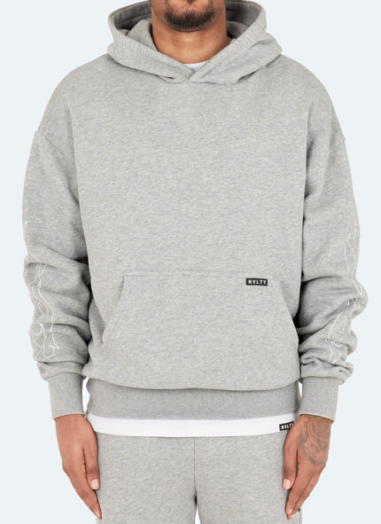 Nvlty Vintage Flame Hoodie Grey