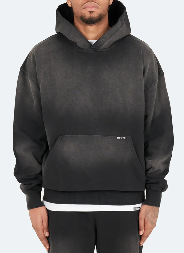 Nvlty Vintage Sunfaded Hoodie Black (6)